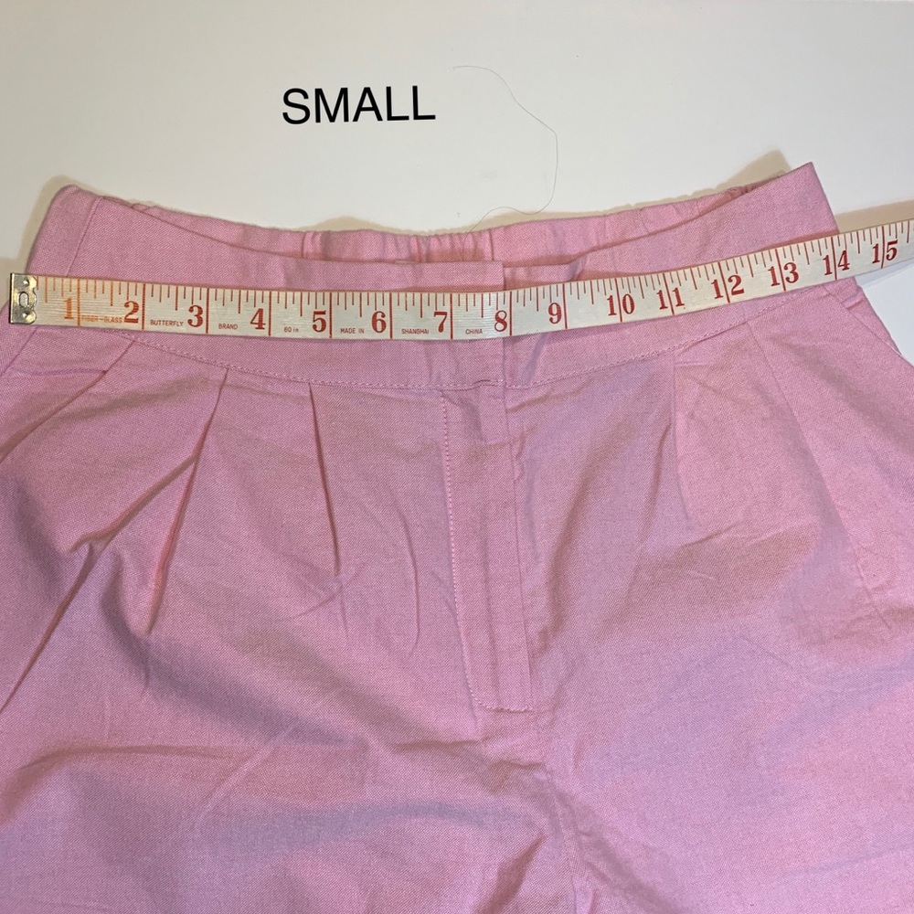 Pink High Waist Wide Leg Trouser Pants - Picture 13 of 16